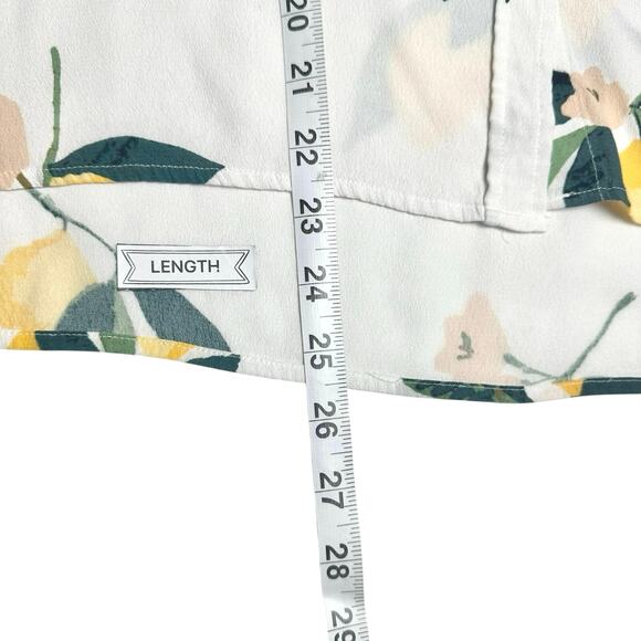 Rails | Women | Whitney Lemon Grove Relaxed Cap Sleeve Button Up Shirt | Small - Picture 6 of 9